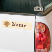 Autocollant De Voiture Medical Assistant Caduceus custom name  (Sur camion)