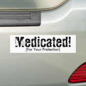 Autocollant De Voiture Médicamenté ! , (pour votre protection) (En voiture)