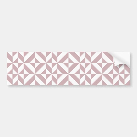 Autocollant De Voiture Medium Mauve Geometric Deco Cube Pattern (Devant)