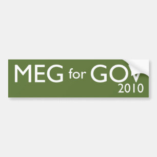 Autocollant De Voiture Meg Whitman pour le gouverneur