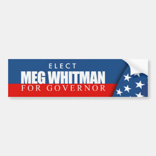 Autocollant De Voiture Meg Whitman pour le gouverneur 2010