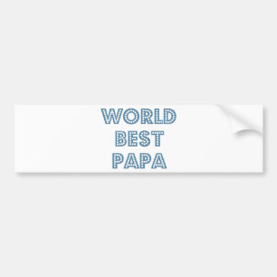 Autocollant De Voiture Meilleur Papa du monde