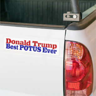 Autocollant De Voiture Meilleur POTUS jamais Donald Trump rouge bleu