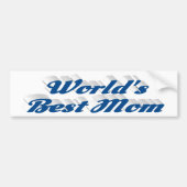 Autocollant De Voiture Meilleure maman texte bleu marine (Devant)