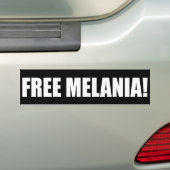 AUTOCOLLANT DE VOITURE "MELANIA LIBRE ! " (En voiture)