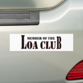Autocollant De Voiture Membre du club de LOA (En voiture)