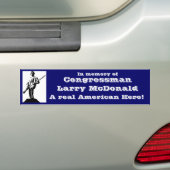 Autocollant De Voiture Membre du Congrès Larry McDonald (En voiture)