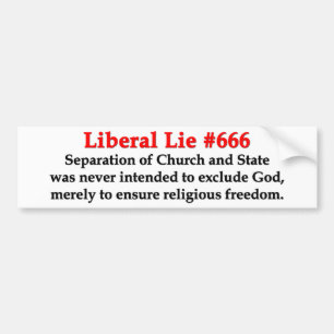 Autocollant De Voiture Mensonge libéral #666
