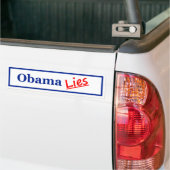 Autocollant De Voiture Mensonges 3 d'Obama (Sur camion)