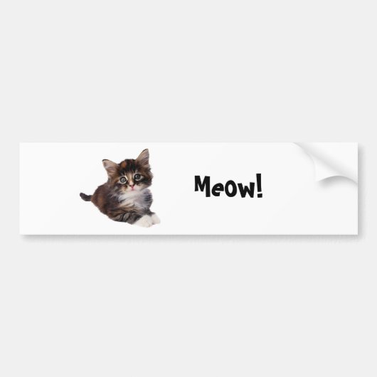 Autocollant De Voiture Meow ! (Devant)