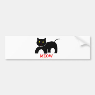 Autocollant De Voiture Meow