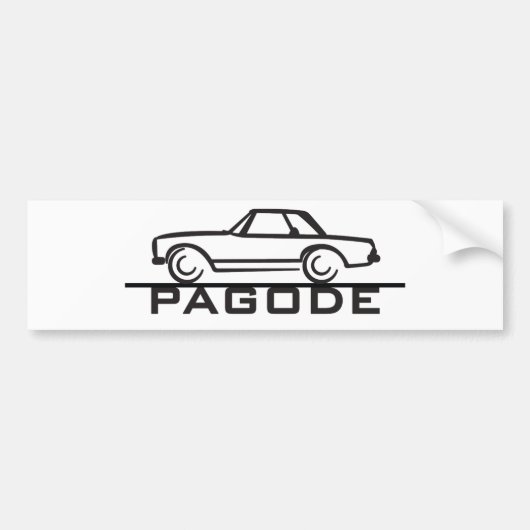 Autocollant De Voiture Mercedes SL Pagode Type 113 (Devant)