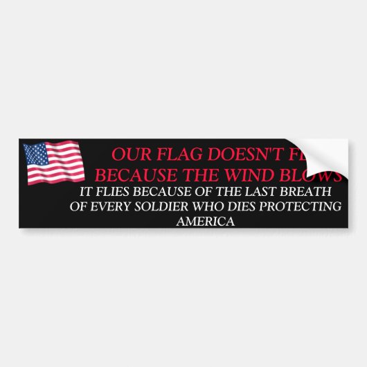 AUTOCOLLANT DE VOITURE MERCI À UN SOLDAT (Devant)