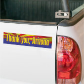Autocollant De Voiture Merci Arizona - appui Arizona (Sur camion)
