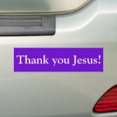 Autocollant De Voiture Merci Jésus ! (En voiture)