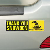 Autocollant De Voiture Merci Snowden (En voiture)