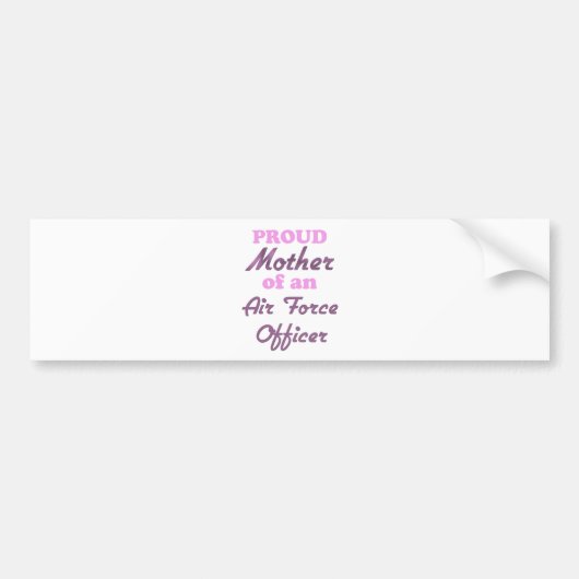 Autocollant De Voiture Mère fière d'un dirigeant d'Armée de l'Air (Devant)
