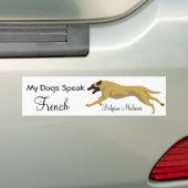Autocollant De Voiture Mes chiens parlent français (En voiture)
