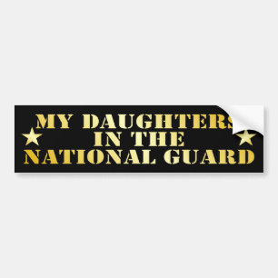 Autocollant De Voiture Mes filles dans la garde nationale