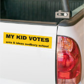 Autocollant De Voiture Mes votes d'enfant (Sur camion)