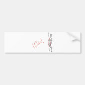 Autocollant De Voiture Message de SETI de signal de wow (Devant)