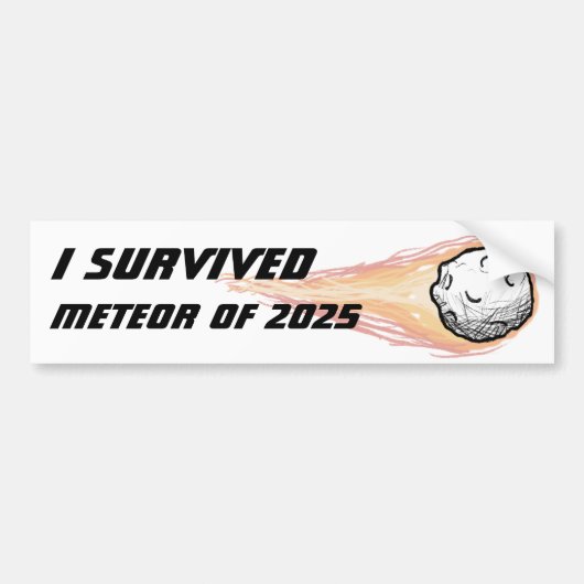 Autocollant De Voiture Meteor 2025 bumper sticker (Devant)