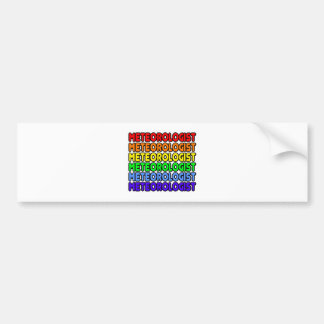 Autocollant De Voiture Météorologue arc-en-ciel