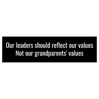 Autocollant De Voiture Mettre Un Terme À La Gerontocratie Américaine : L'