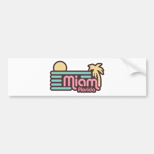 Autocollant De Voiture Miami (Devant)