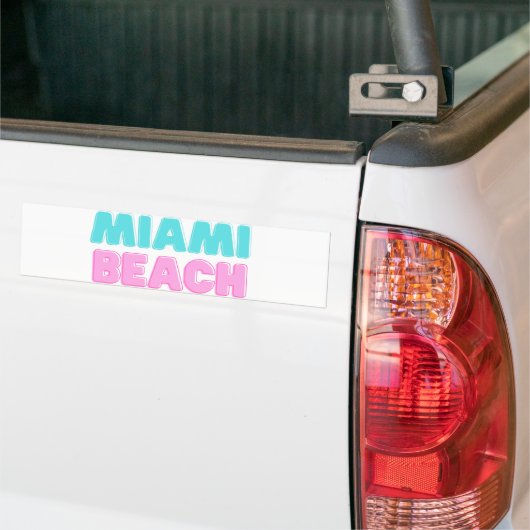 Autocollant De Voiture Miami Beach (Sur camion)