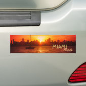 Autocollant De Voiture Miami Skyline à Sunset (En voiture)