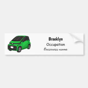 Autocollant De Voiture Mignonne micro-voiture verte
