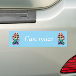 Autocollant De Voiture Mignonne sirène Thunder_Cove