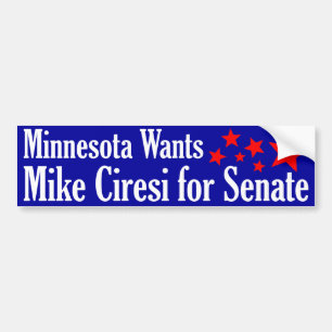 Autocollant De Voiture Mike Ciresi pour le sénat