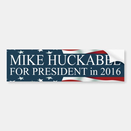 Autocollant De Voiture Mike Huckabee à la présidence 2016 (Devant)