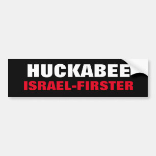 Autocollant De Voiture Mike Huckabee partisan d'Israël Traître USA Pollar