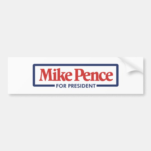 Autocollant De Voiture Mike Pence pour le président 2024 (Devant)