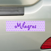 Autocollant De Voiture Milagros en violet (En voiture)