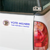 Autocollant De Voiture Milner, HEURE POUR le VRAI CHANGEMENT, MILNER de (Sur camion)