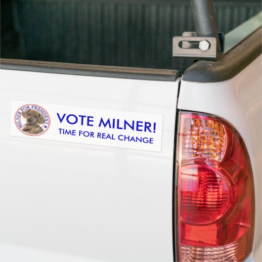 Autocollant De Voiture Milner, HEURE POUR le VRAI CHANGEMENT, MILNER de (Sur camion)