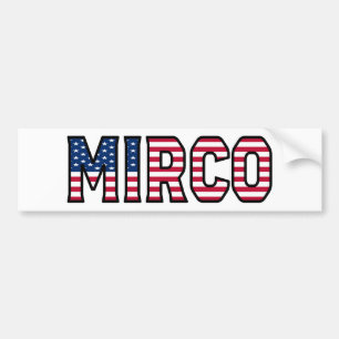 Autocollant De Voiture Mirco Nom Vorname USA Aufkleber Sticker Auto