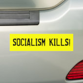 AUTOCOLLANT DE VOITURE MISES À MORT DE SOCIALISME ! (En voiture)