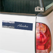 Autocollant De Voiture Misty Alaskan Sea dans les tons bleu (Sur camion)
