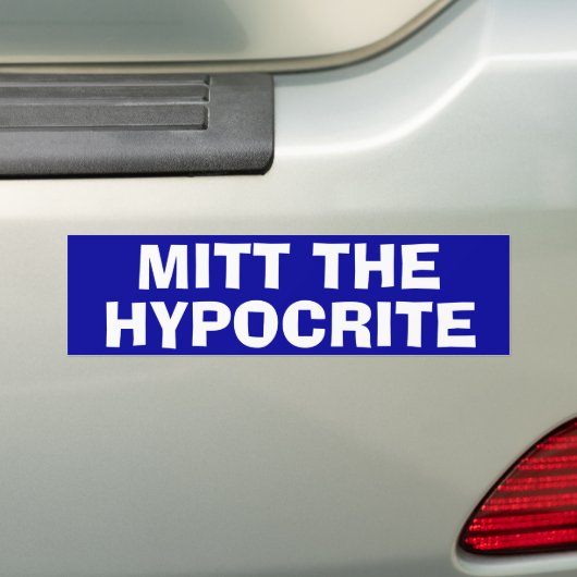 Autocollant De Voiture "Mitt L'Hypocrite" (En voiture)