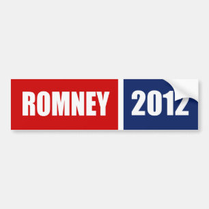 AUTOCOLLANT DE VOITURE MITT ROMNEY 2012