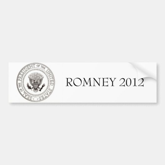 Autocollant De Voiture Mitt Romney 2012 (Devant)