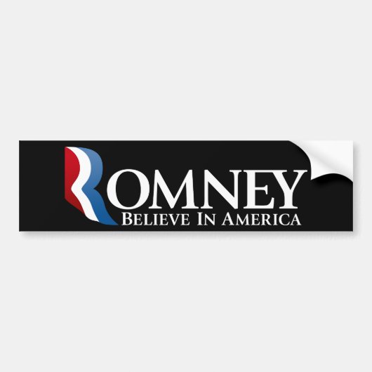 Autocollant De Voiture Mitt Romney pour le président 2012 (Devant)