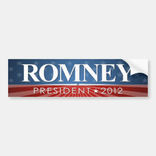 Autocollant De Voiture Mitt Romney pour le président 2012
