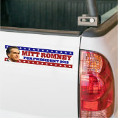 Autocollant De Voiture Mitt Romney pour le président 2012 (Sur camion)