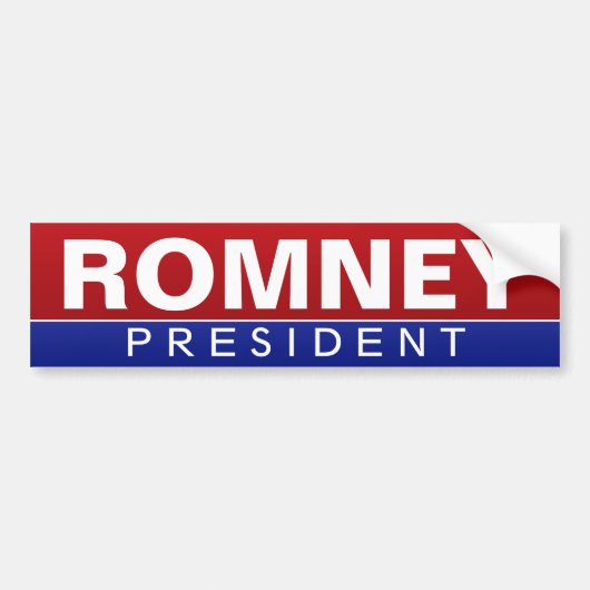 Autocollant De Voiture Mitt Romney pour le président - Design classique (Devant)